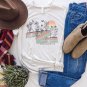 Wild Flowers Retro Stripe Graphic T-Shirt