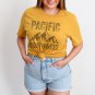 Distressed Pacific Northwest Graphic T-Shirt