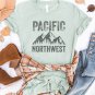 Distressed Pacific Northwest Graphic T-Shirt