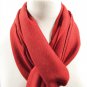 Red Lightweight Solid Wool Scarf