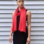Red Lightweight Solid Wool Scarf