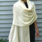 Ivory Lightweight Solid Wool Scarf