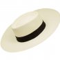 Natural Panama Hat Gambler Wide Brim