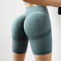 Green Slim Fit Hip Push Up High Waist Yoga Sport Shorts