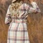 Pink Plaid Button Pocket Shirt Mini Dress