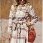 Pink Plaid Button Pocket Shirt Mini Dress