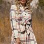 Pink Plaid Button Pocket Shirt Mini Dress