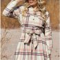 Pink Plaid Button Pocket Shirt Mini Dress