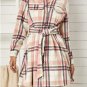 Pink Plaid Button Pocket Shirt Mini Dress