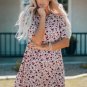 Puff Sleeve A-line Floral Print Mini Dress
