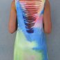 Tie Dye Hollow Out Sleeveless Mini Dress