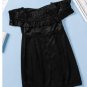 Black Ruffled Sleeves Off Shoulder Mini Dress