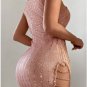 Sequin Patchwork Chain Strap Sleeveless Bodycon Mini Dress