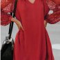 Long Sleeves Shift Above Knee Dress