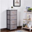 4 Drawers Dresser Narrow Storage Tower Nightstand With Sturdy Steel Frame Waterproof Top Closets