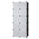10 Cube Organizer Stackable Plastic Cube Storage Shelves Design Multifunctional Modular