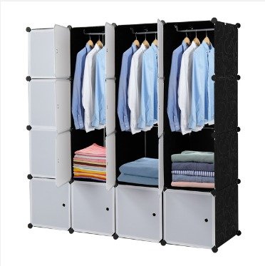 16 Cube Organizer Stackable Plastic Cube Storage Shelves Design Multifunctional Modular