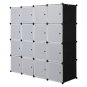 16 Cube Organizer Stackable Plastic Cube Storage Shelves Design Multifunctional Modular