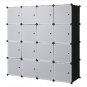 16 Cube Organizer Stackable Plastic Cube Storage Shelves Design Multifunctional Modular