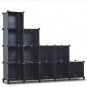 12 Cube Storage Organizer, Cubes Portable Closet Storage Cube Wardrobe Armoire, DIY Modular