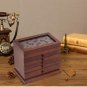 Large Jewelry Organizer Wooden Storage Box 6 Layers Case with 5 Drawers, Brown