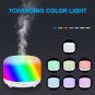 2289yk 110V 12W 450ml Aroma Diffuser Plastic with White Remote Control and Colorful Light White
