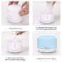 2289yk 110V 12W 450ml Aroma Diffuser Plastic with White Remote Control and Colorful Light White