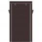 10 Tiers Shoe Rack with Dustproof Cover Closet Shoe Storage Cabinet Organizer Dark Brown