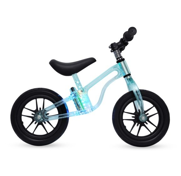 12 Inch LED Balance Bike for Kids, No Pedal Toddler Push Bicycle with LED Flashing Lights