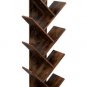9-Shelf Bookcase Rack, Free Standing Book Storage Organizer,Wooden Tree Bookshelf