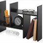 Desktop Organizer Office Storage Rack Adjustable Wood Display Stand Shelf Rack Counter Top Bookcase