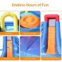 New Inflatable Water Slide Bouncer,River Race Area,Climbing Wall ,Water Cannon For Kids