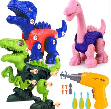 Dinosaur Toys for 3 4 5 6 7 Year Old Boys, Take Apart Dinosaur Toys for Kids 3-5