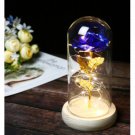 Enchanted Forever Rose Flower In Glass LED Light Christmas Decoration
