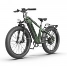 AOSTIRMOTOR King 26" 1000W Electric Bike 26in Fat Tire 52V15AH Removable Lithium Battery for Adults