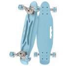23.2" Plastic Mini Skateboard, with Bendable Deck and Smooth Colorful PU Wheels