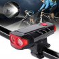 USB Rechargeable LED Bicycle Headlight Bike Front Rear Light Cycling Lamp