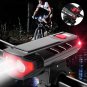 USB Rechargeable LED Bicycle Headlight Bike Front Rear Light Cycling Lamp