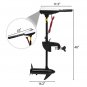 12V Marine Electric Propeller 92CM Glass Fiber Main Pole 55L Black And White