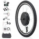 24in 1000W Front Drive With Tires Bicycle Modification Parts Black