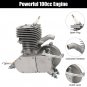 1.9kW 5500r/min Maximum Speed 50km/h 180kg 100cc Head Bicycle Modified Parts Silver