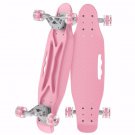 Plastic Mini Skateboard, with Bendable Deck and Smooth Colorful PU Wheels, Cruiser Board