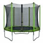 8FT Round Trampoline for Kids with Safety Outdoor Backyard Trampoline with Ladder, Green