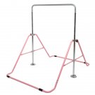 Foldable Children's Horizontal Bar Gymnastics Bar Pink