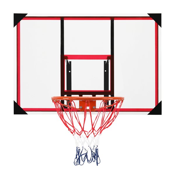 110*75cm Red And White Steel Edging Wall-Mounted Adult Maximum Applicable 7# Ball Backboard