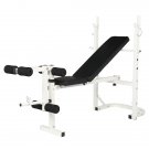Iron Adjustable Weightlifting Bed White