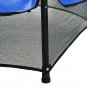 55in Blue Guard Pole Blue Stitching Outer Cover Trampoline Straight Leg Mini Round Inner Net