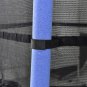 55in Blue Guard Pole Blue Stitching Outer Cover Trampoline Straight Leg Mini Round Inner Net
