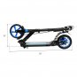 Scooter For Adult&Teens,3 Height Adjustable Easy Folding Double Shock Absorber Blue