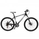 24-Inch 21-Speed Olympic Mountain Bike Black And White
